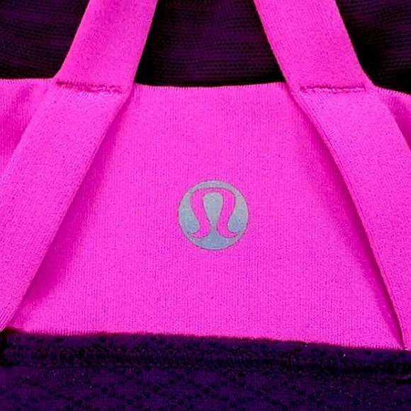 Lululemon Energy Power Luxtreme Strappy *RARE* Yoga Top Sz 4 Pink Raspberry Glo - Picture 11 of 11